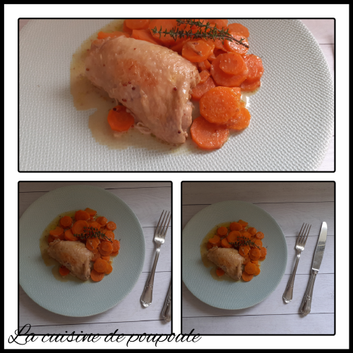 Poulet à la moutarde et aux carottes – La cuisine de Poupoule
